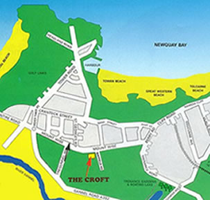 Location of Croft Hotel